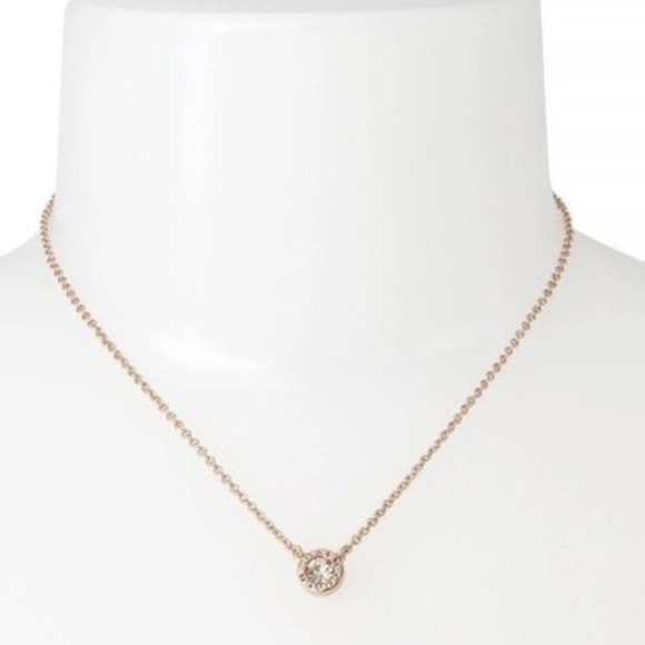 Coach Open Circle Necklace & Tea Rose Stud Earrings Set - Picture 5 of 15